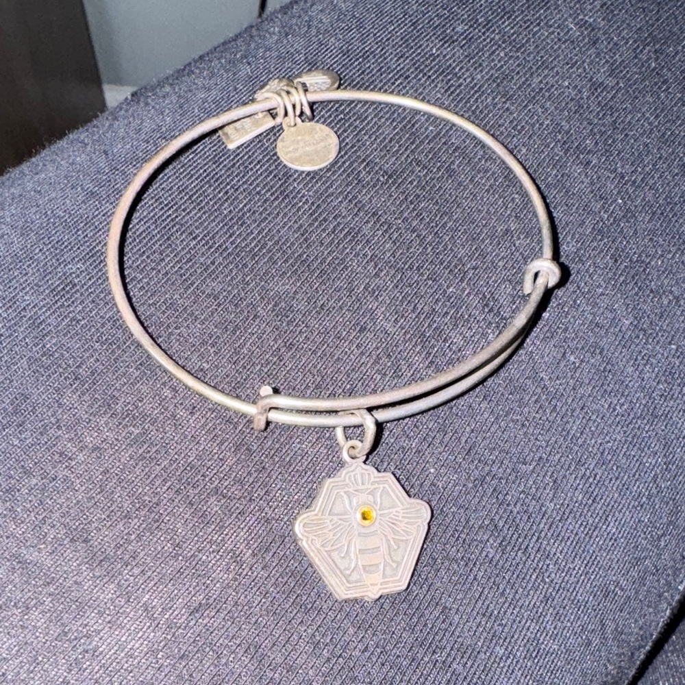 Alex and Ani Silver Queen Bee Charm Bracelet